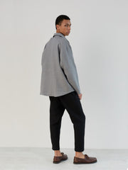 Men’s linen shirt in Heavy Wool Grey